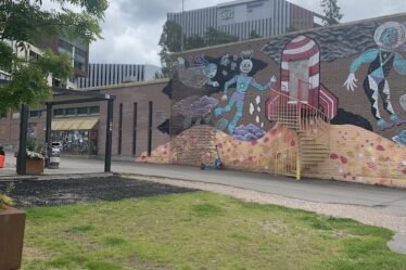 mural in Tikkurila, Vantaa, Finland