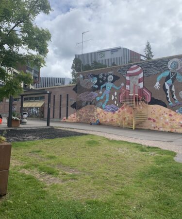 mural in Tikkurila, Vantaa, Finland