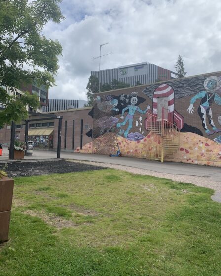 mural in Tikkurila, Vantaa, Finland